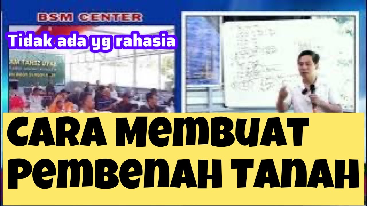 CARA MEMBUAT PUPUK PEMBENAH TANAH #bayudininrat #bayusehatmandiri #pertanian