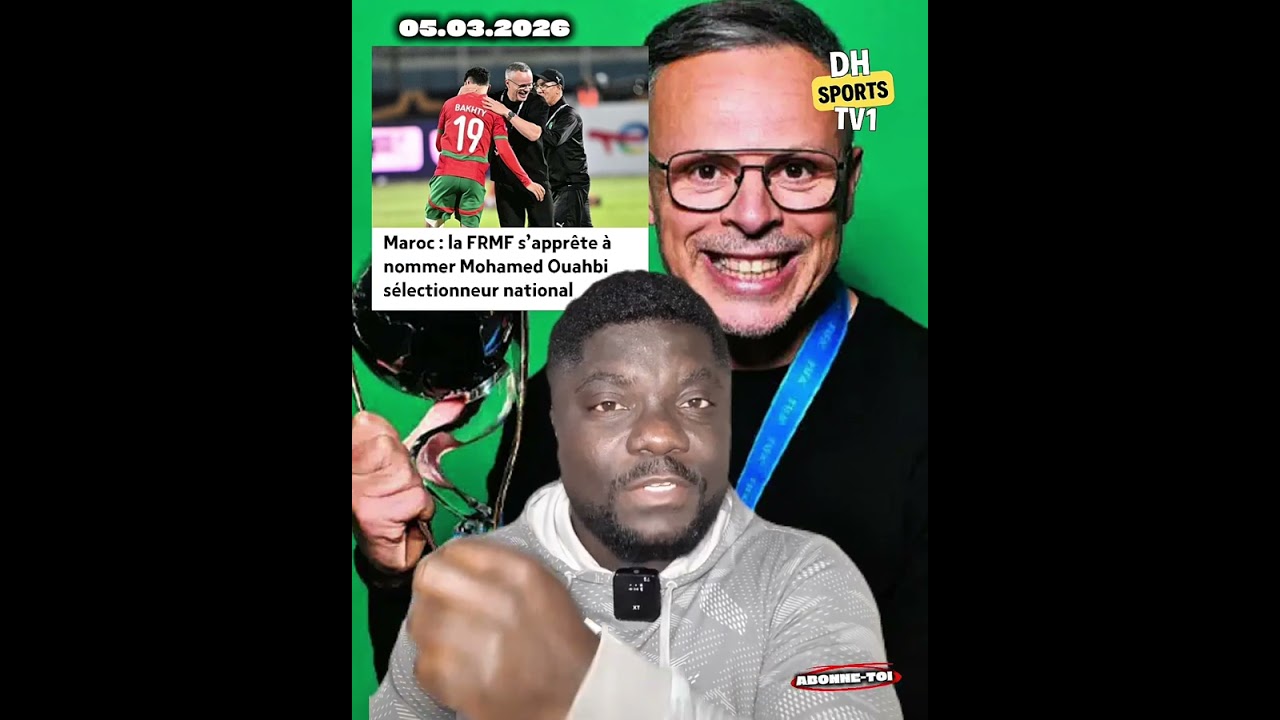 🔴 Walid Regragui n'est plus le sélectionneur du Maroc, il est remplacé par Mohamed Ouahbi