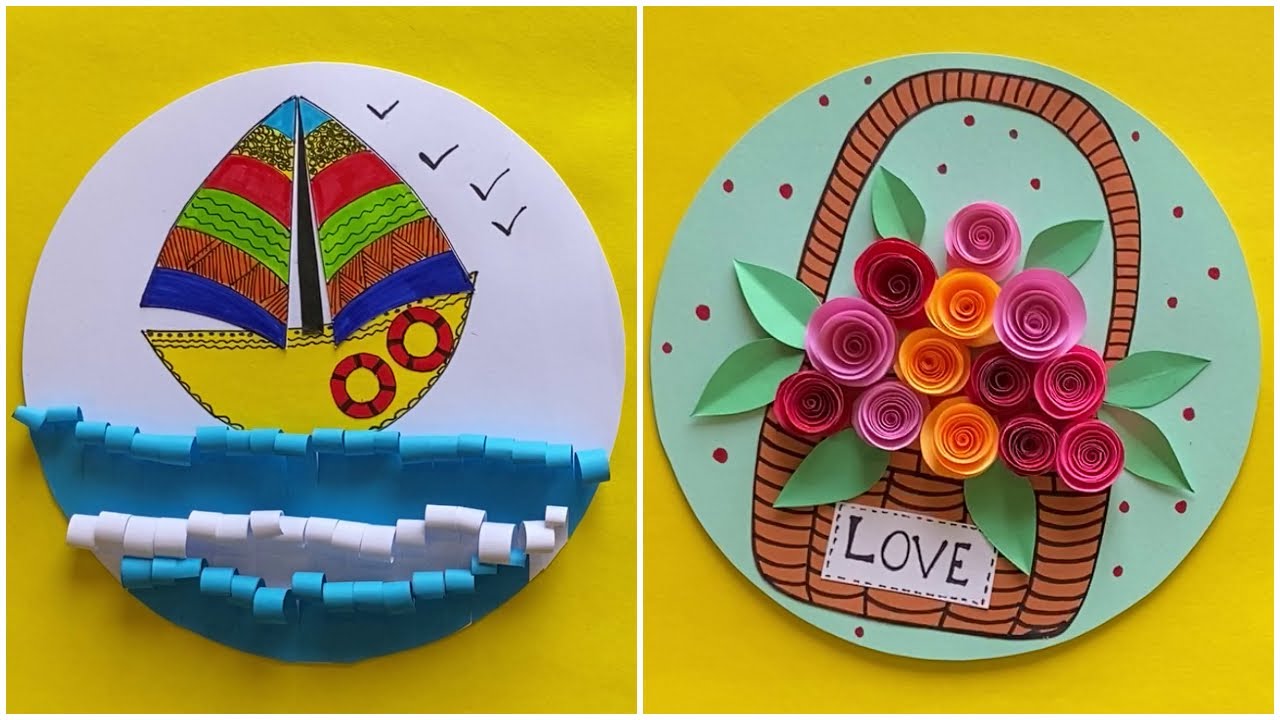 How to Make Paper Ship Step by Step For Kids | DIY paper flower bouquet ideas | Mother's day Craft