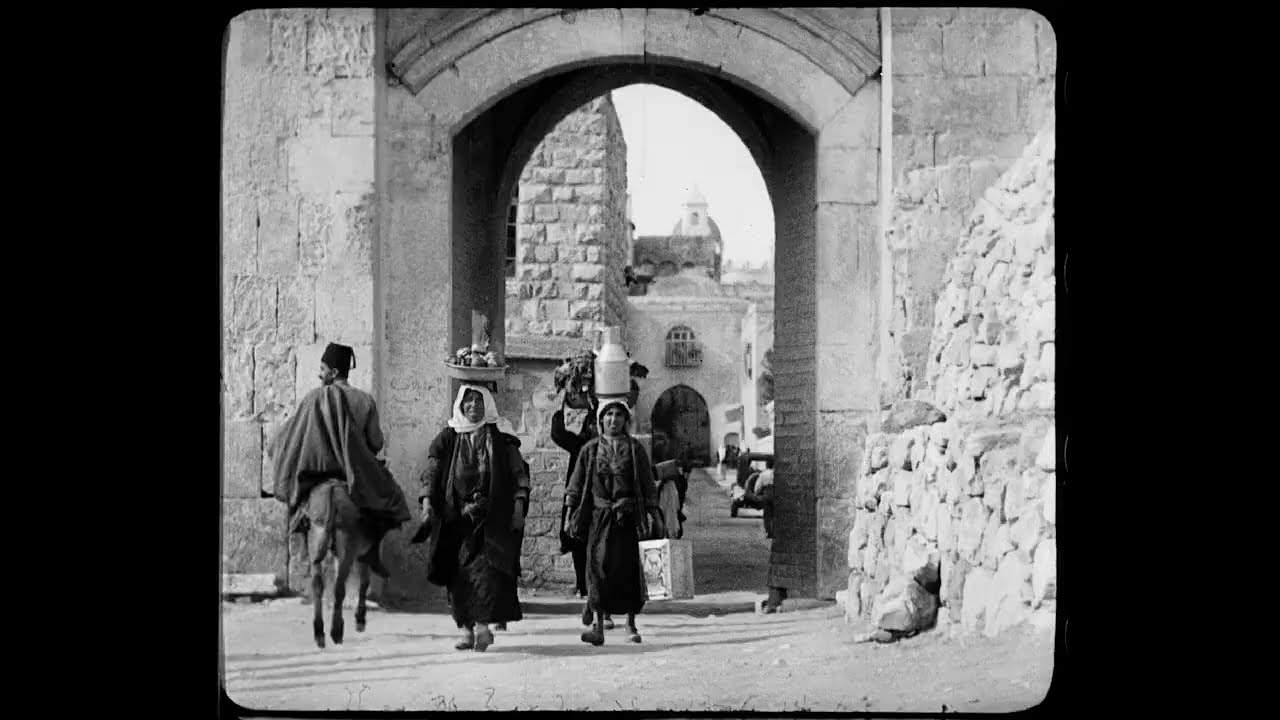 1930: Bethlehem, Nazareth and the River Jordan (HD)