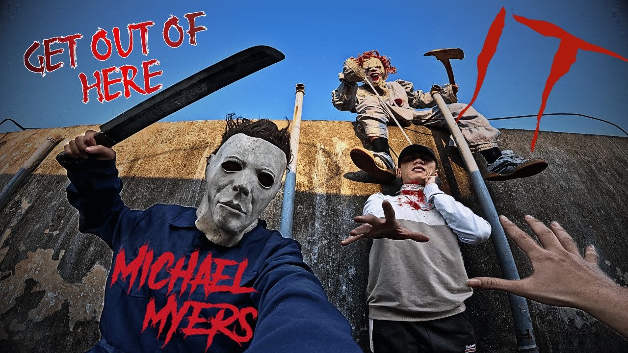 Escaping from Pennywise and Michael Myers in the Haunted Building