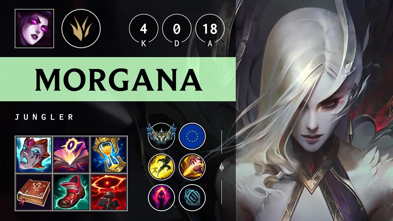 Morgana Jungle vs Kayn: Perfect KDA, Rampage - EUW Challenger Patch 14.24