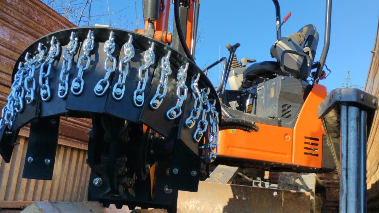 Fresatura ceppi con Malaguti tornado 350 su Hitachi 19-5