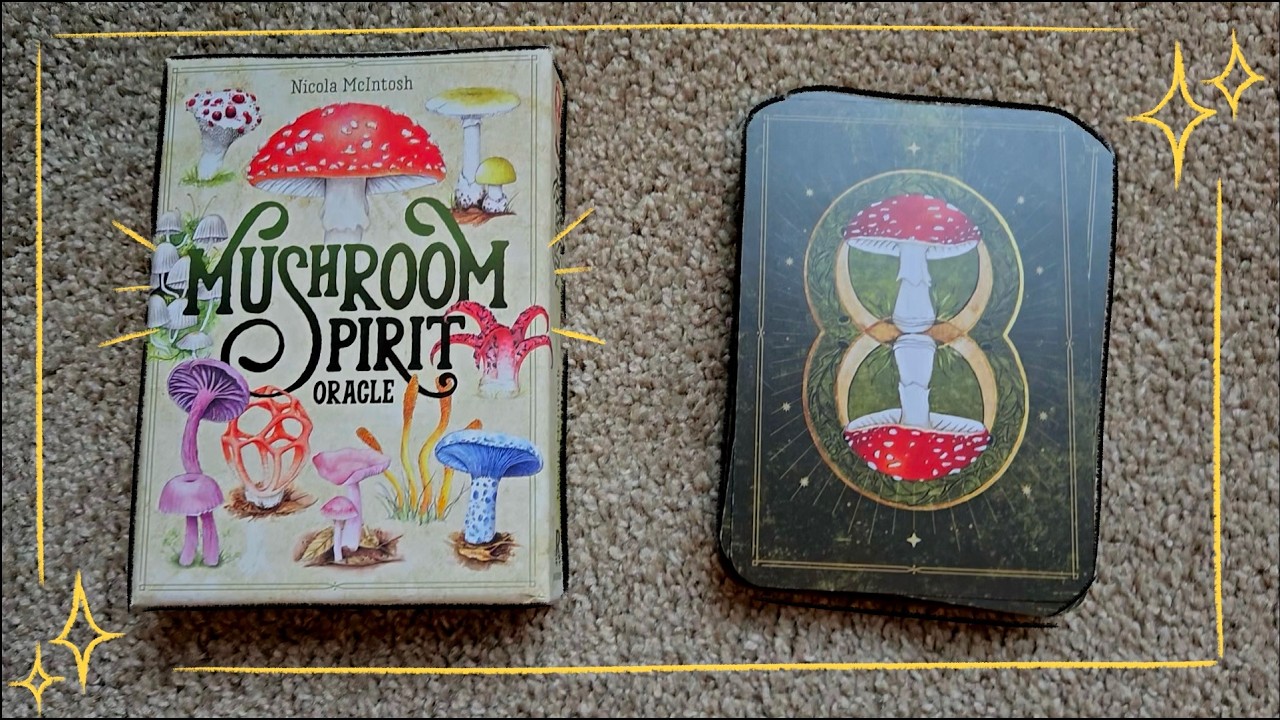 ☆ Mushroom Oracle Deck ASMR ☆ (Tracing + Whispering)