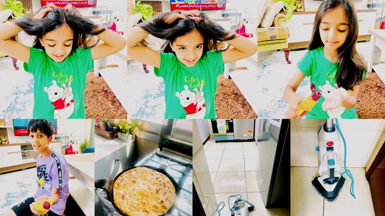 Hudaibia Hair oil/Best Steam Mop Dubai/Kitchen Cleaning K liye Best tool/Busy Routine Dubai/SuperMom