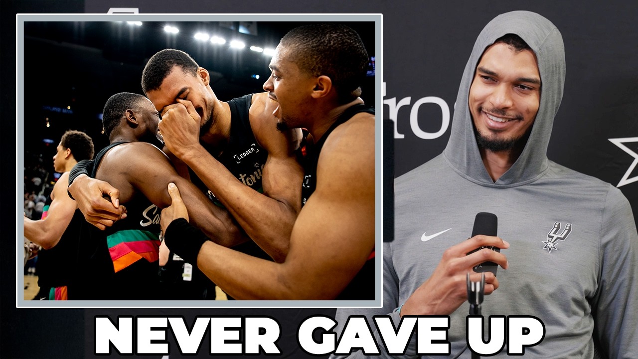 Victor Wembanyama on Spurs Never Giving Up in Comeback Win vs. LA Clippers