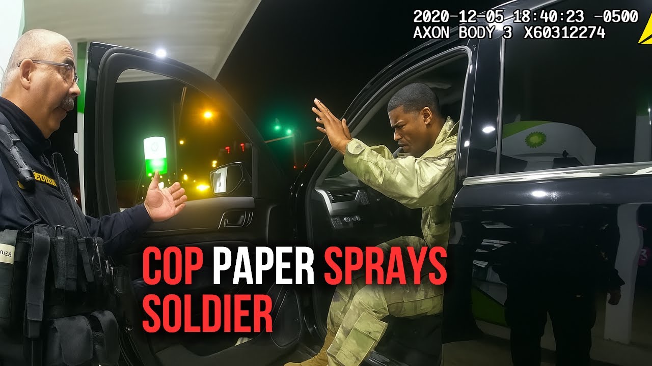 Army Lt. Pepper-Sprayed &mdash; Officer Fired - Caught On Bodycam