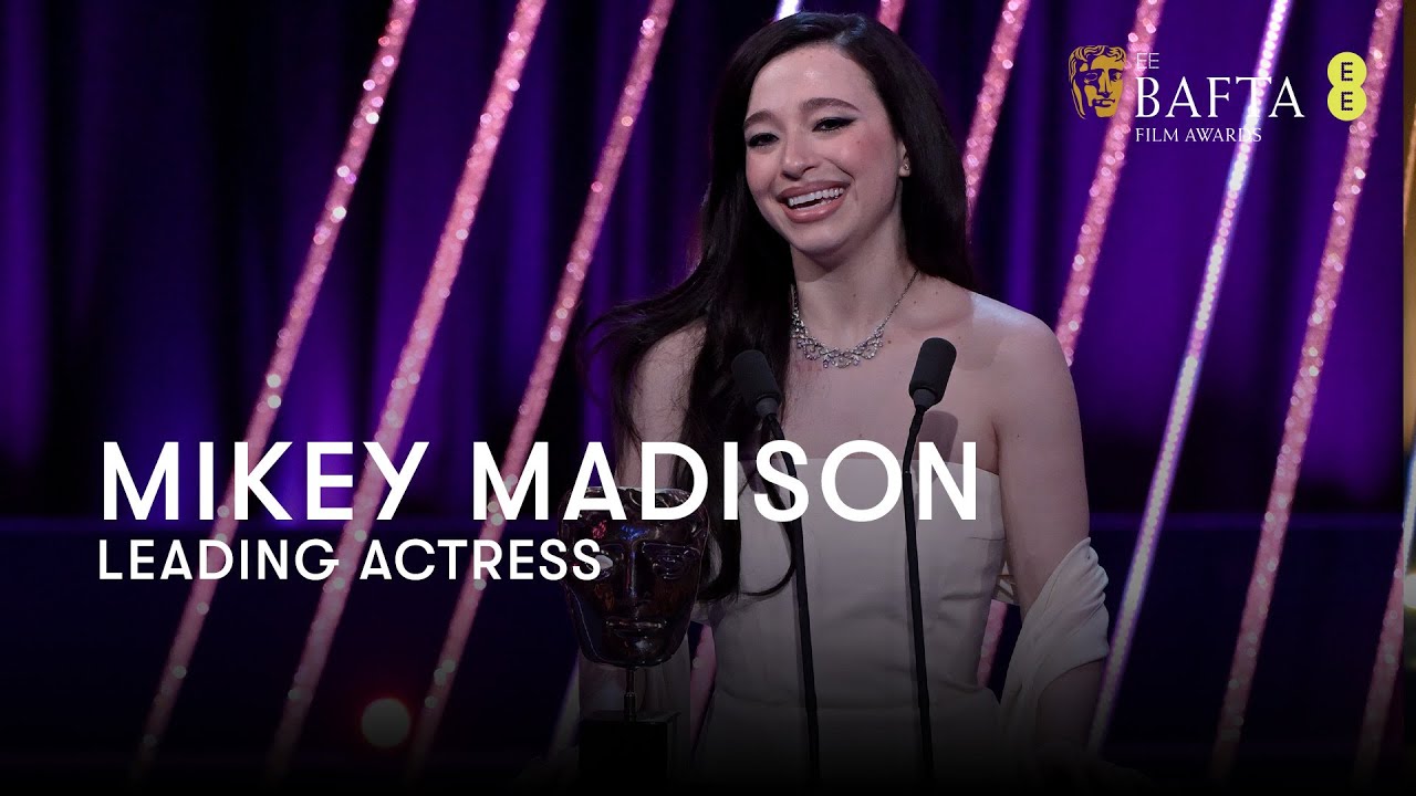 Mikey Madison wins Leading Actress for her role as Ani in Anora | BAFTA Film Awards 2025