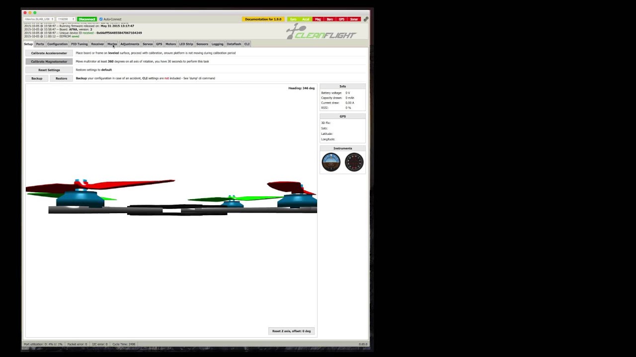 Cleanflight (NAZE32) Disarm and Arm with Transmitter Switch Tutorial