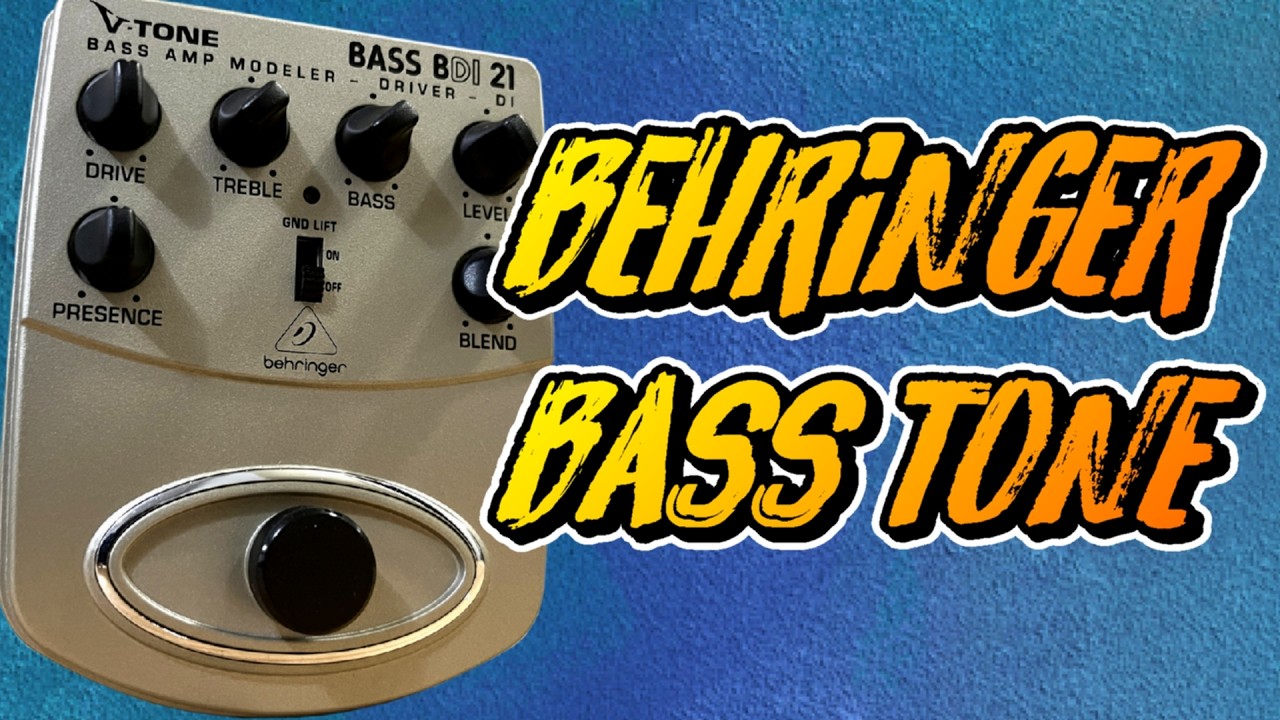 Behringer V-Tone BDI21 Bass Pedal Sounds and Settings