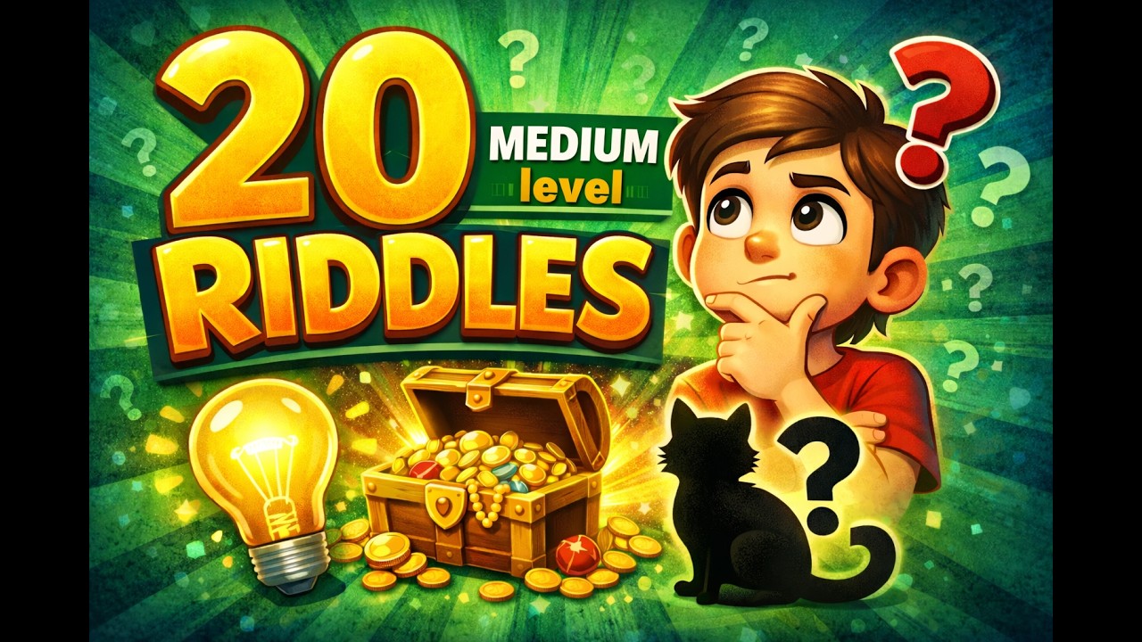 20 Medium level Riddles! Fast Speed! KIDOVIA TV