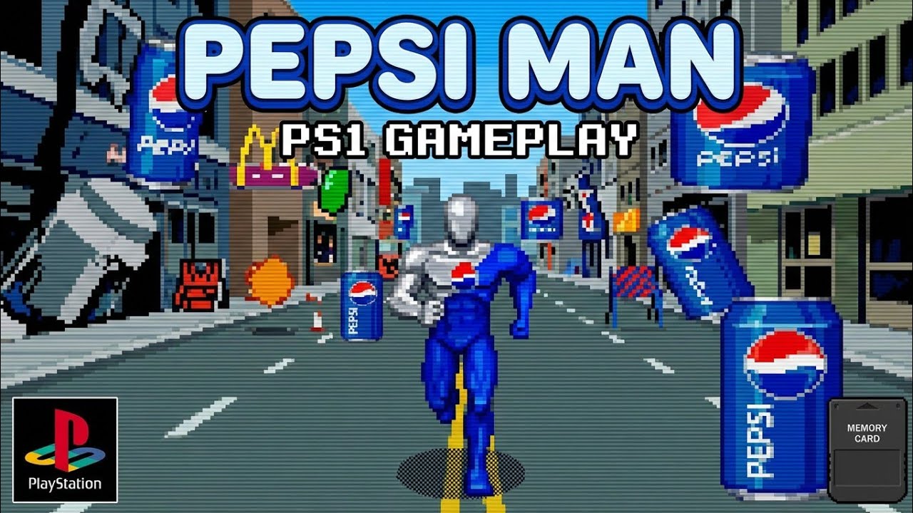 Pepsi man PS1 gameplay