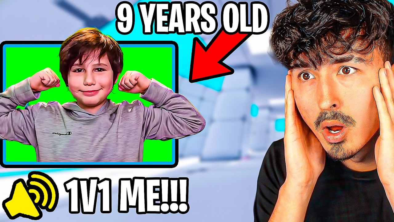 The worlds YOUNGEST PRO CHALLENGED ME in Roblox Rivals!