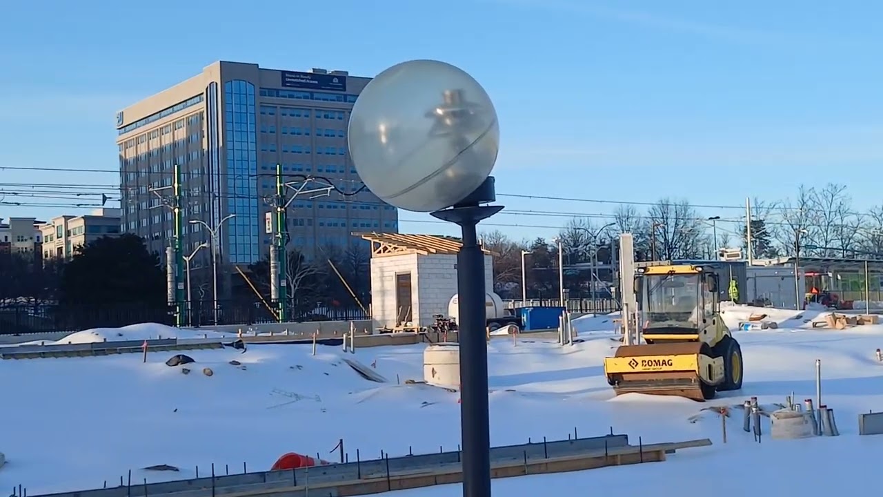 LA  NIEVE EN LA ESTACION DE NEW CARROLLTON. 