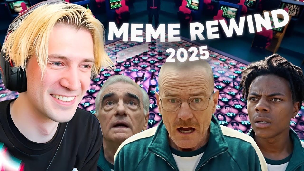 xQc react to MEME REWIND 2025 😂