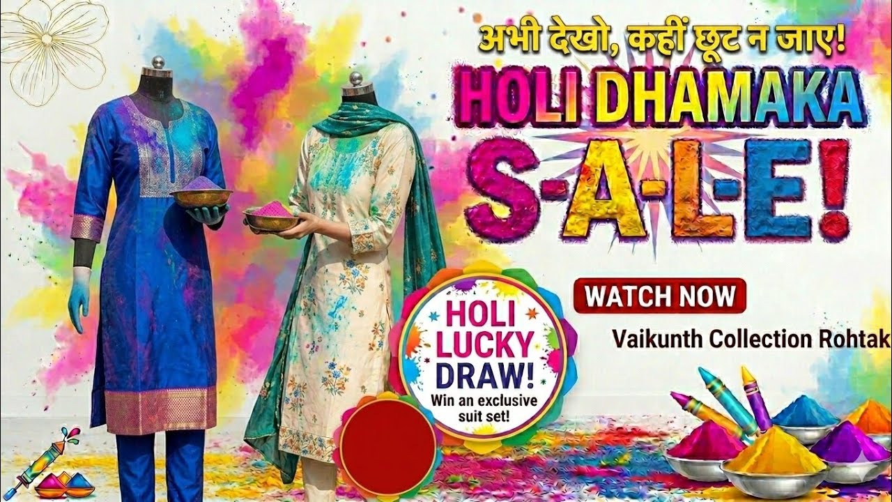 Holi special lucky draw|vaikunth collection Rohtak|7015752464