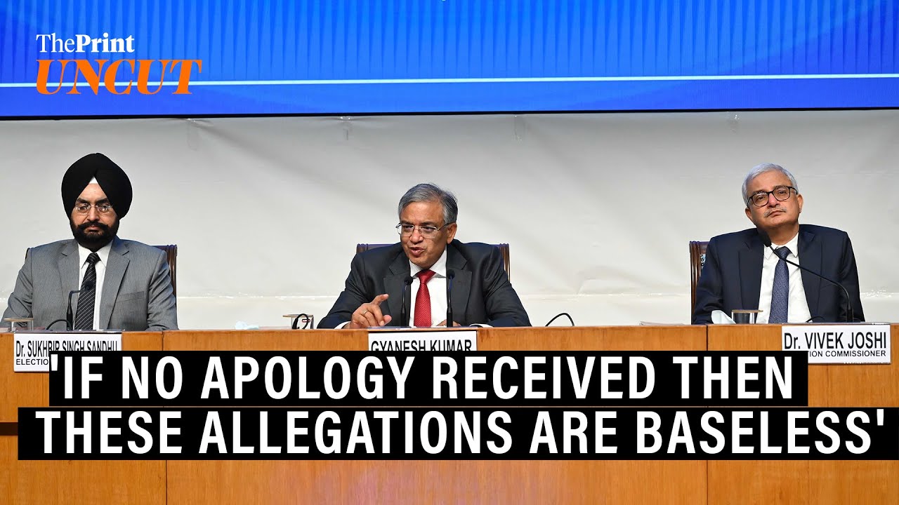 'Affidavit or apology,' says CEC Gyanesh Kumar on Rahul Gandhi's 'vote chori' allegations 