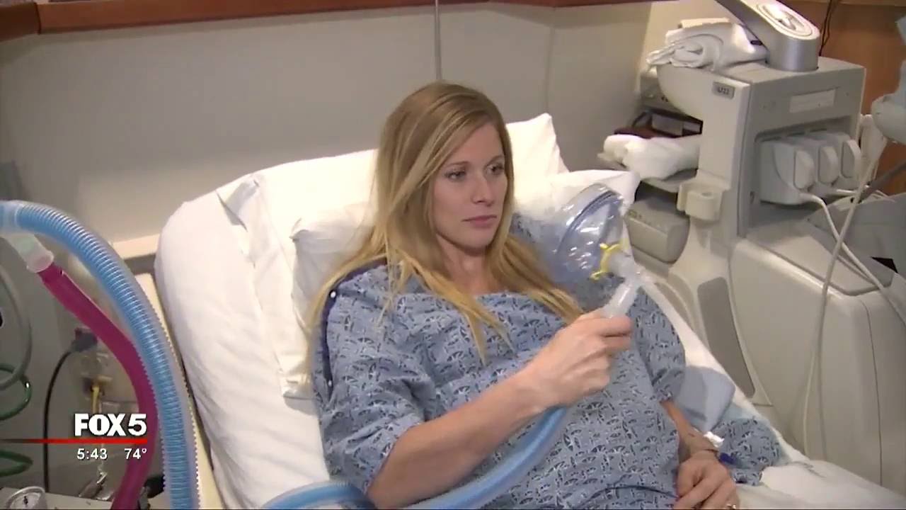 Laughing gas helps women with pain of childbirth