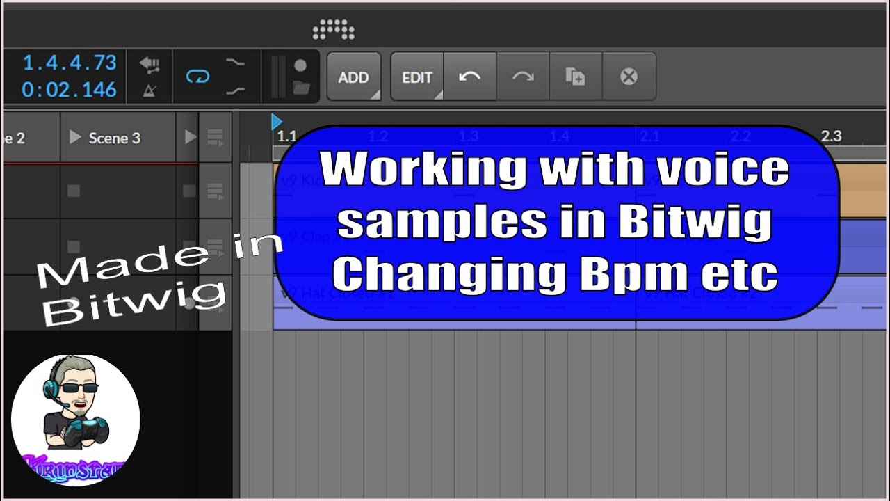 How to match BPM with voice samples in Bitwig