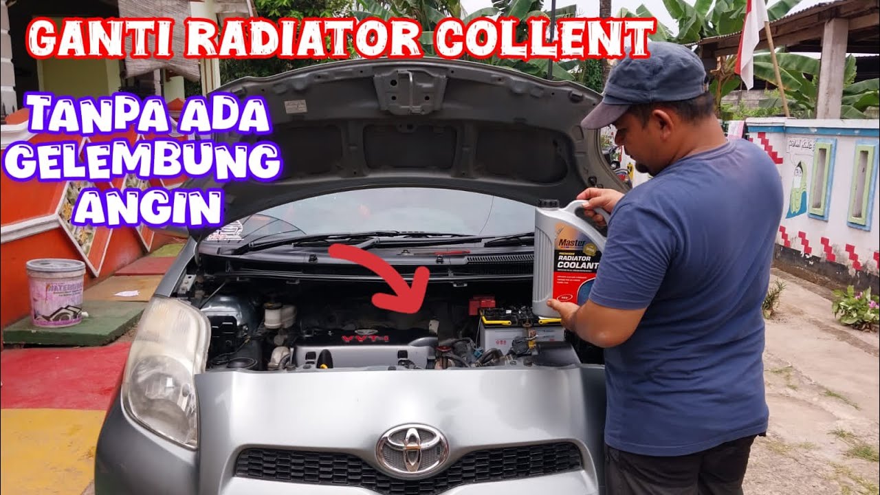 cara ganti air radiator mobil yaaris bakpao#airradiator