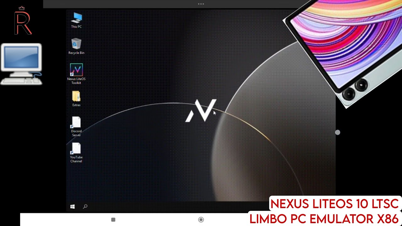 Windows 10 Enterprise LTSC 2018 (Nexus LiteOS Gaming Edition) on Limbo PC Emulator x86