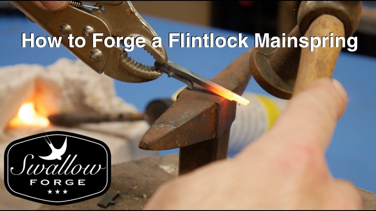 How to make a Flintlock Mainspring. Swallow Forge