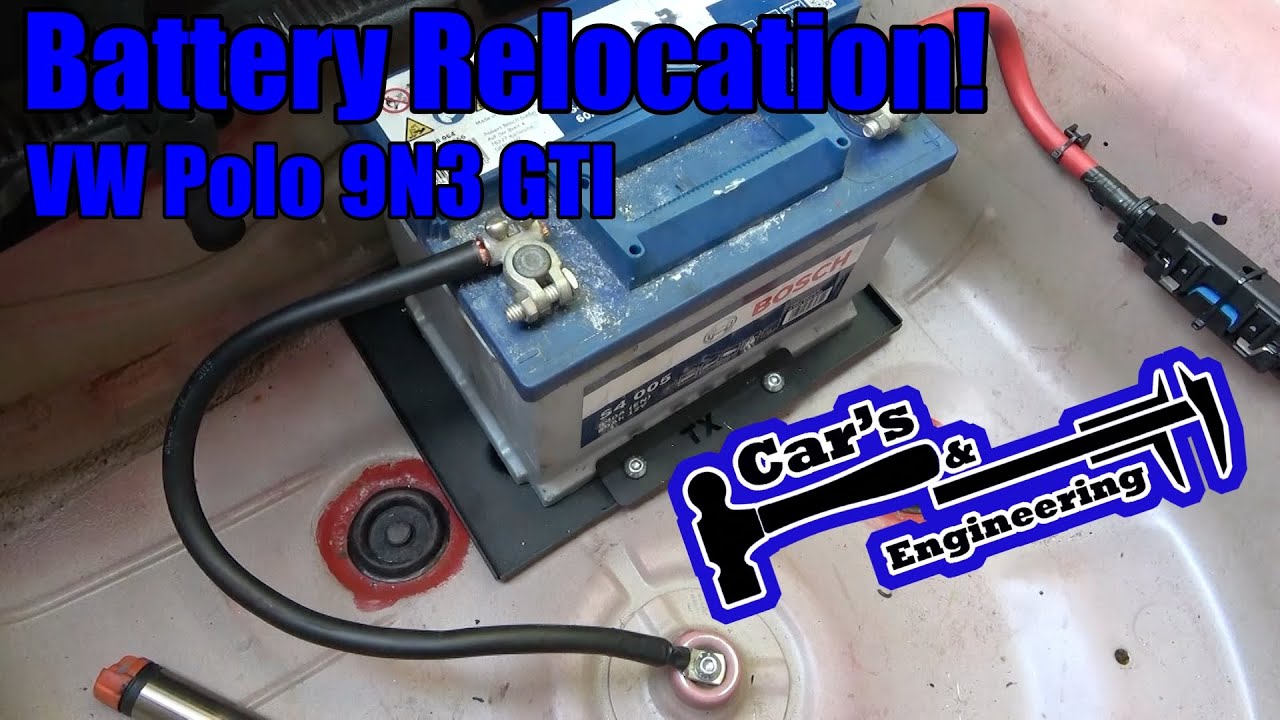 Finally The Battery Relocation Video! (Volkswagen 9N3 Polo GTI)
