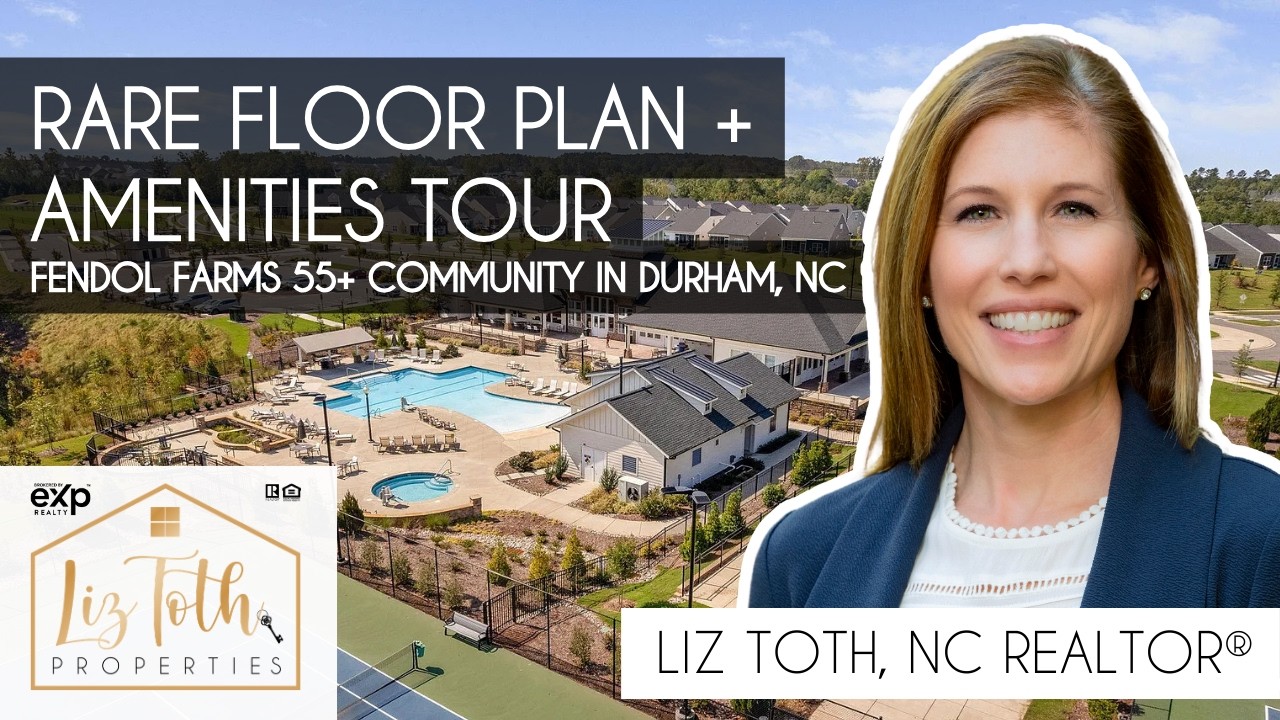 Rare Floor Plan + Amenities Tour | Fendol Farms 55+ Community in Durham, NC