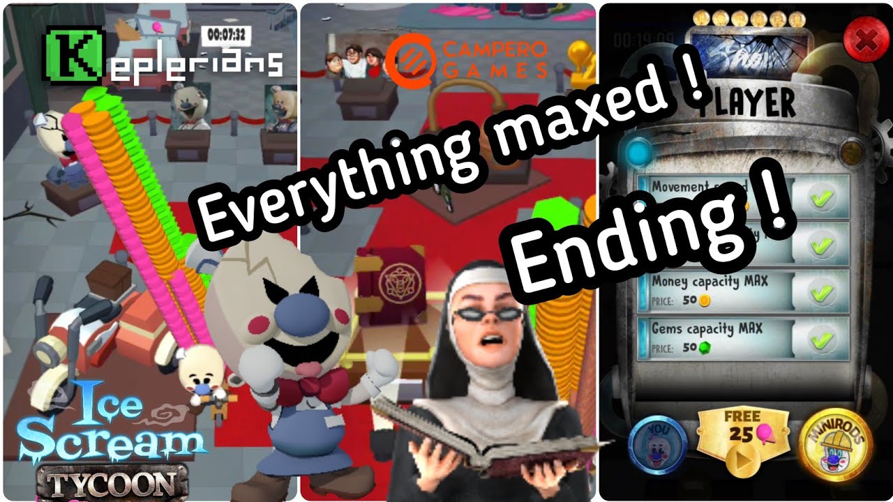 Ice Scream Tycoon ending 🍦🏭💯 🥳
