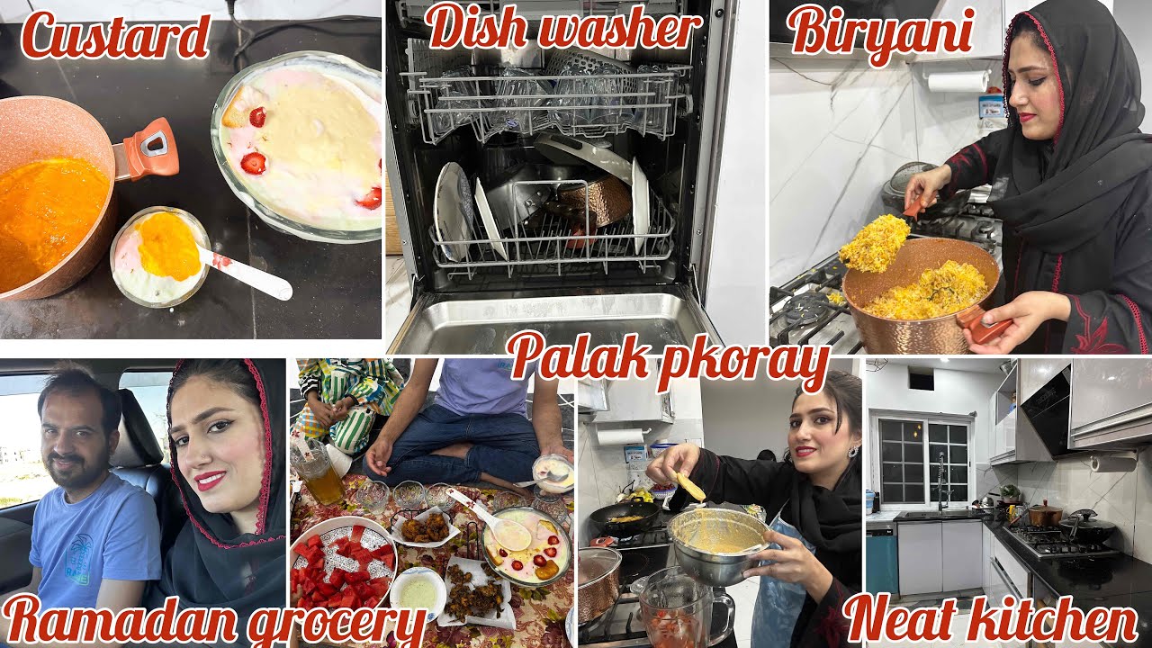 Ramadan routine vlog | i used dishwasher | biryani & custard made by Natasha waqas