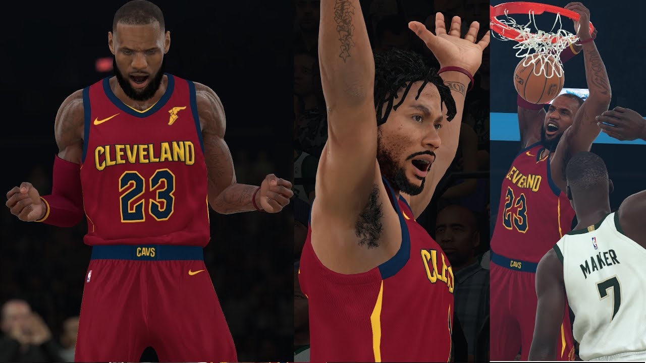 NBA 2K18 LeBron James & Derrick Rose 2011 MVP MODE!!! Highlights vs Bucks 2017.10.20