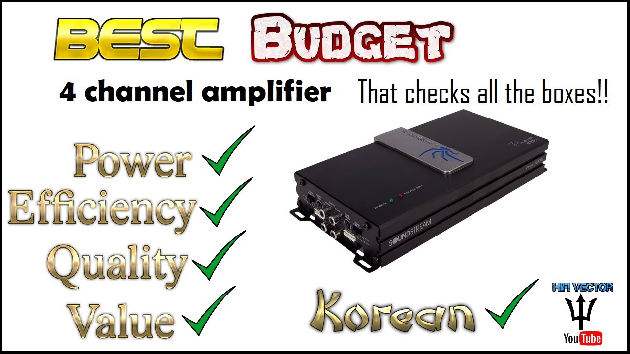 Лучший бюджетный 4-канальный усилитель Soundstream Picasso Nano PN4.520D