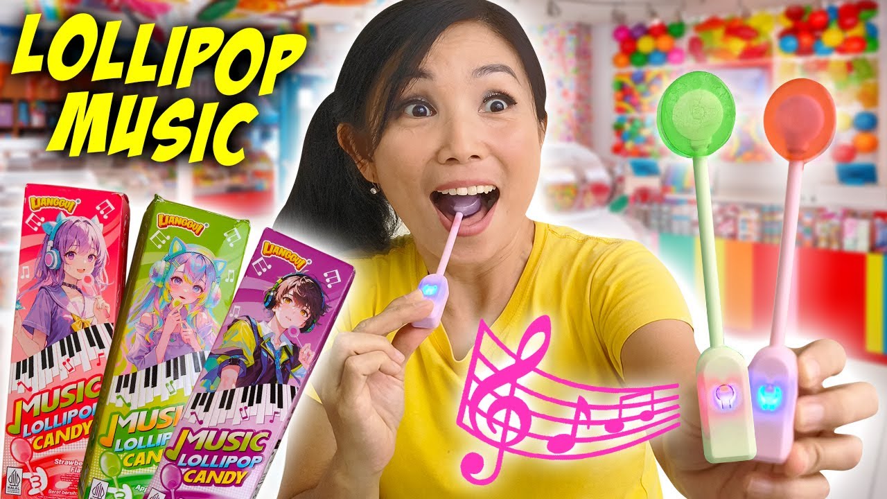 BORONG PERMEN LOLLIPOP MUSIC VIRAL DI PASAR !