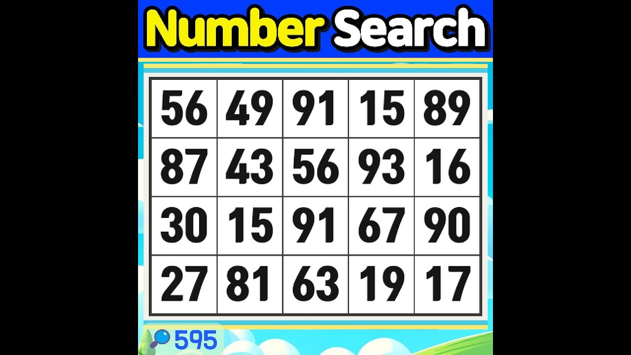 Number Search #595 Beating yesterday&rsquo;s self is the true victory.【Match | brain game | puzzle 】