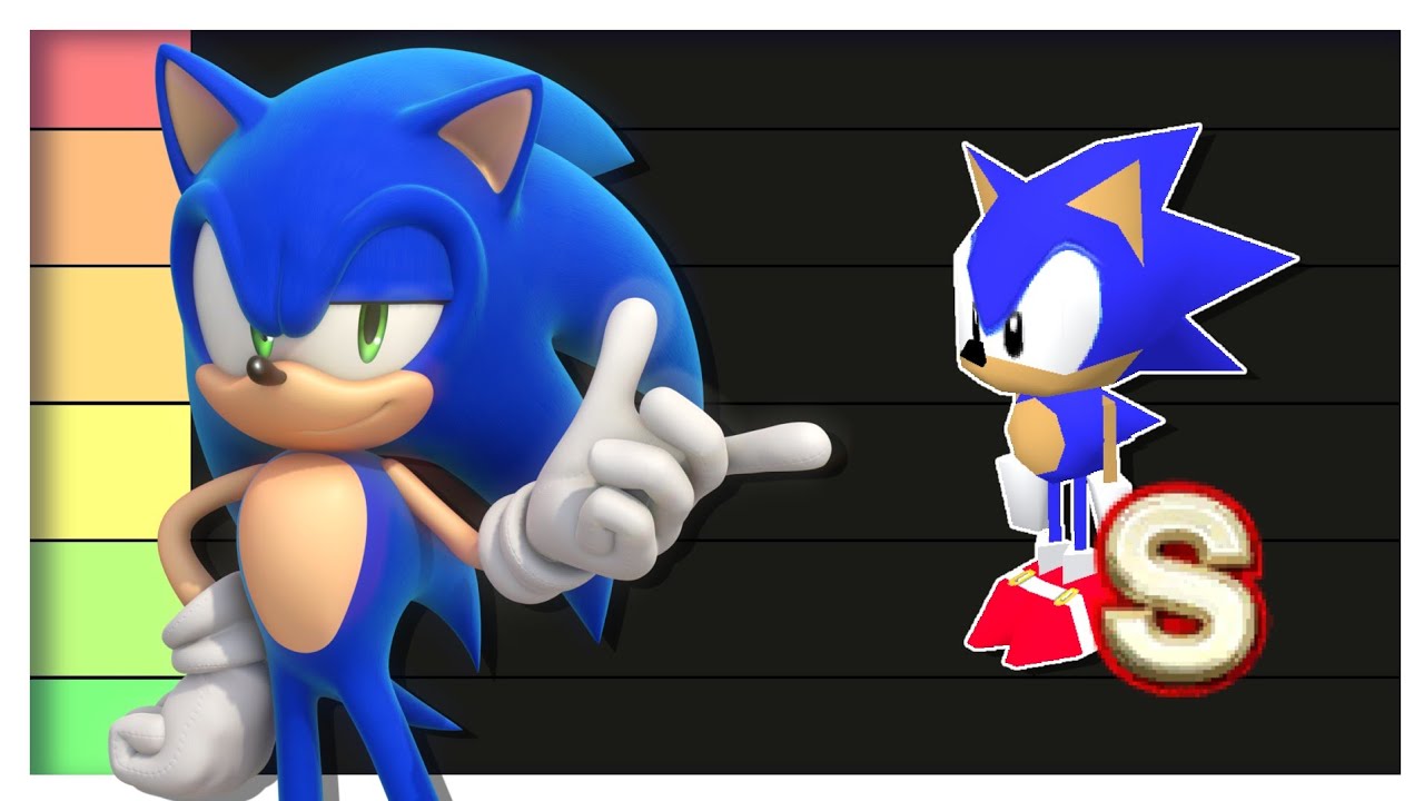 RANQUEANDO TODOS OS MODELOS 3D DO SONIC