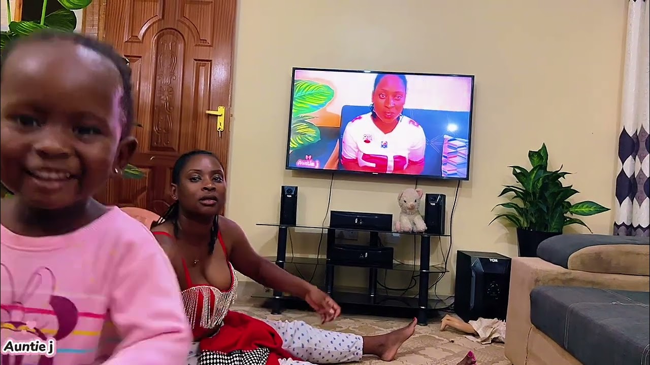 MY MINI’S REACTION AFTER WATCHING ME ON TV.(as we bond)
