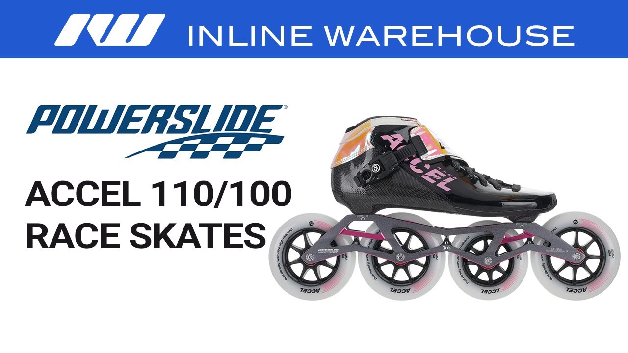 Powerslide Accel 110/100 Race Skates in Pink