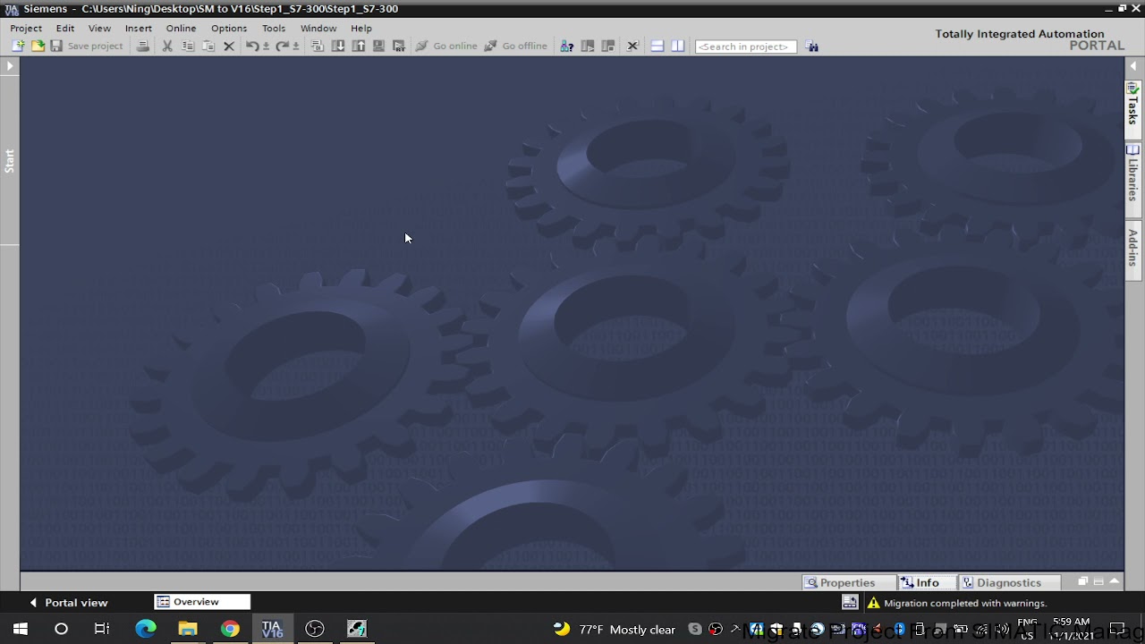How to Migrate Project From SIMATIC Manager STEP 7 V5.6 to TIA Portal V16
