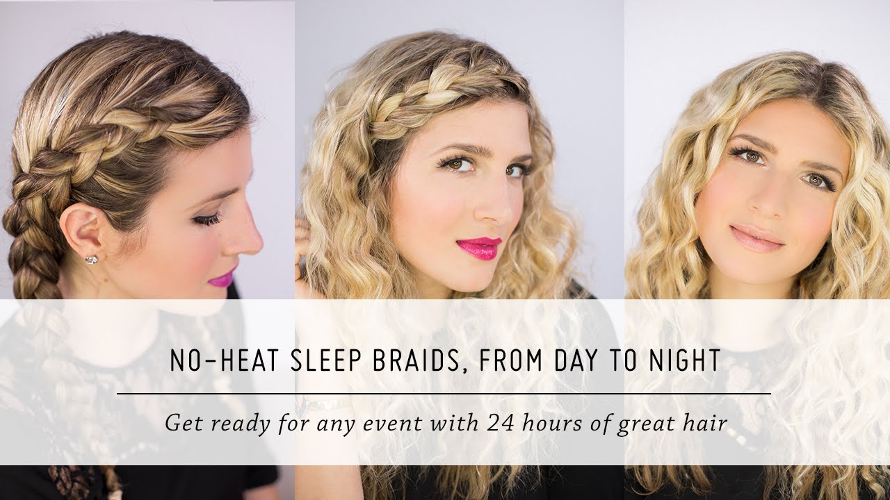 No Heat Sleep Braid Waves, From Day to Night | DIY Hair and Beauty Tutorial | Mr. Kate