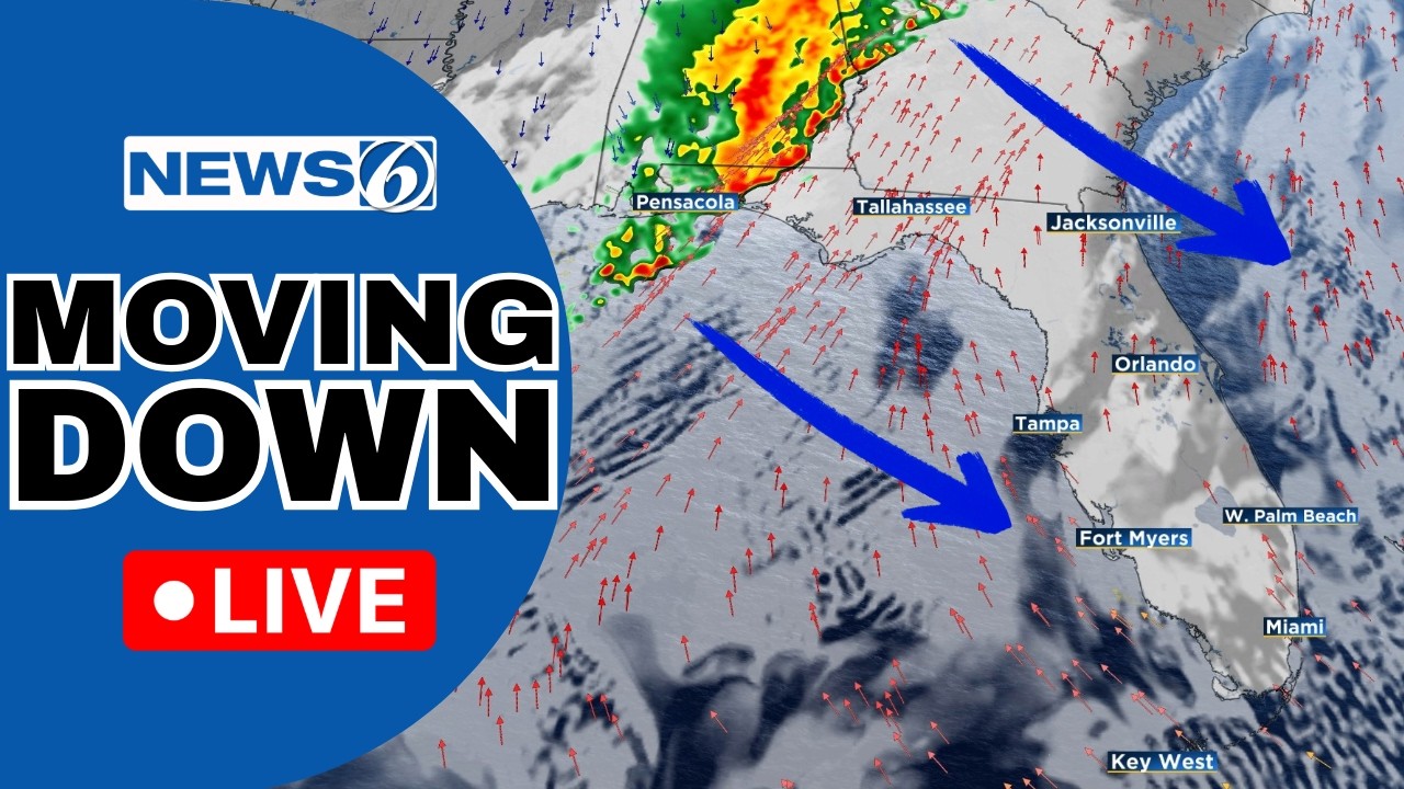 🔴NEWS 6 WEATHER LIVE AT 9:30 | Storm Chances Going Up For Parts Of Florida