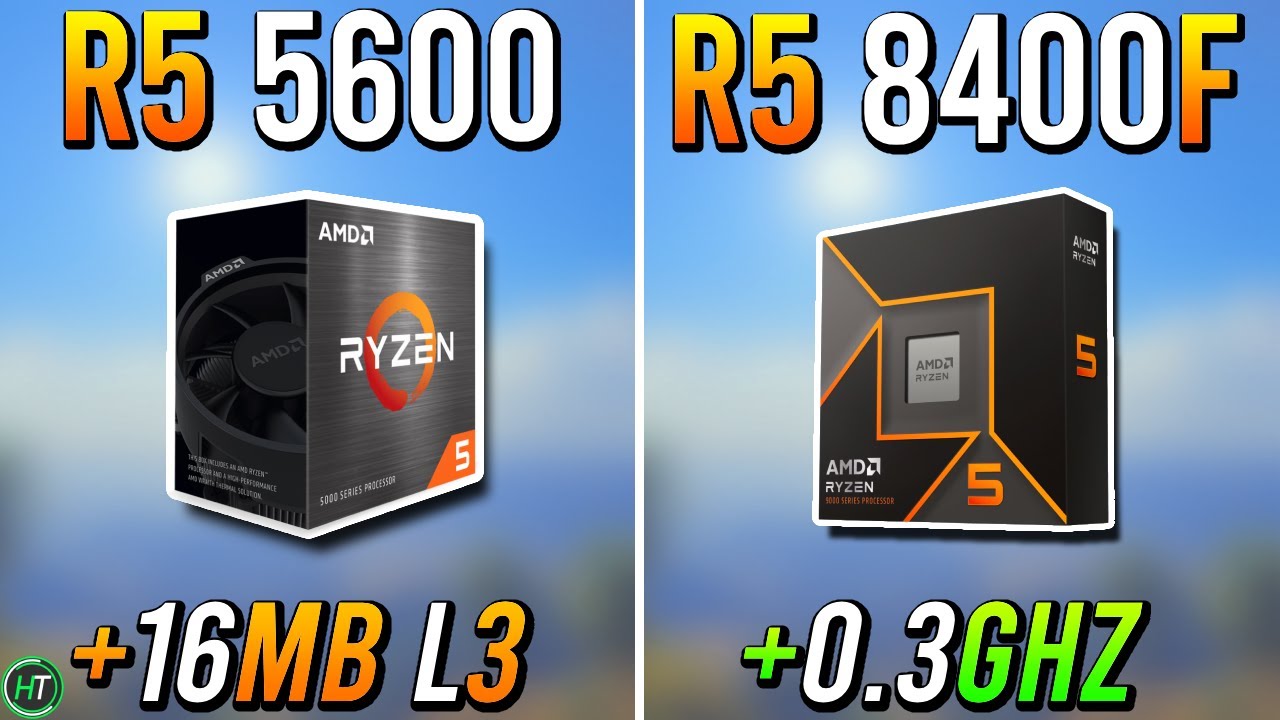 Ryzen 5 5600 против Ryzen 5 8400F — 8400F лучше?