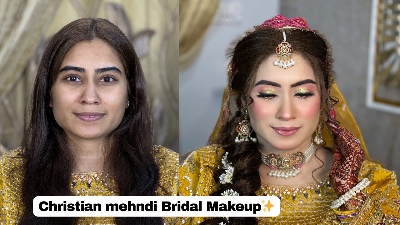 Dewy Glam Bridal Makeup on Dusky Skin ✨ Christine Complete Bridal Look | Step by Step Tutorial