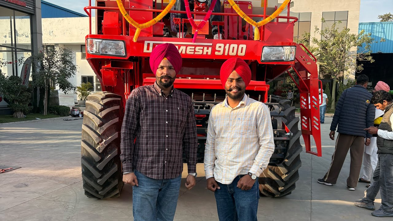 ਮੁਬਾਰਕਾਂ 🥳 ਜੀ NEW DASHMESH COMBINE // KARTAR TRACTOR 🚜 ਡੇਮੋ ਲਈ ਆਇਆ 🥔🥔