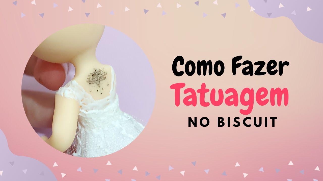 Como Fazer TATUAGEM nos Bonecos de Biscuit