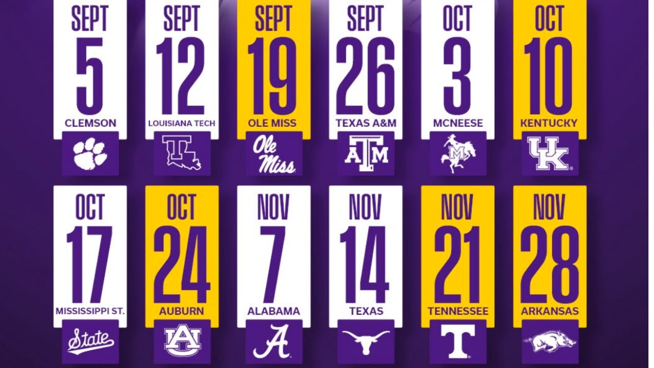 2026 LSU Tigers Schedule LIVE Reaction!
