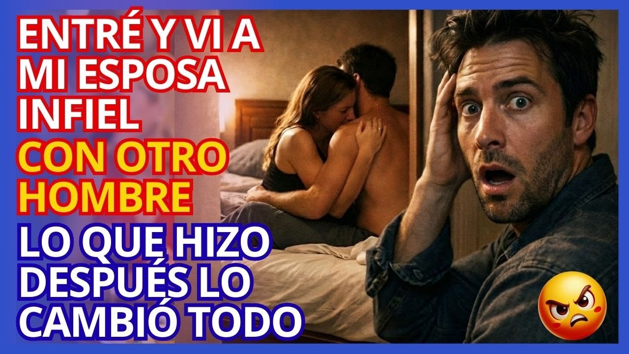 Entré y vi a mi esposa con otro hombre — lo que hizo después lo cambió todo | Esposa infiel.