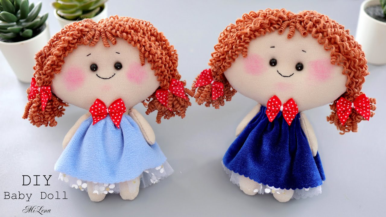 👸 КУКЛА СВОИМИ РУКАМИ 👗 Curly Hair Cute Doll 👸