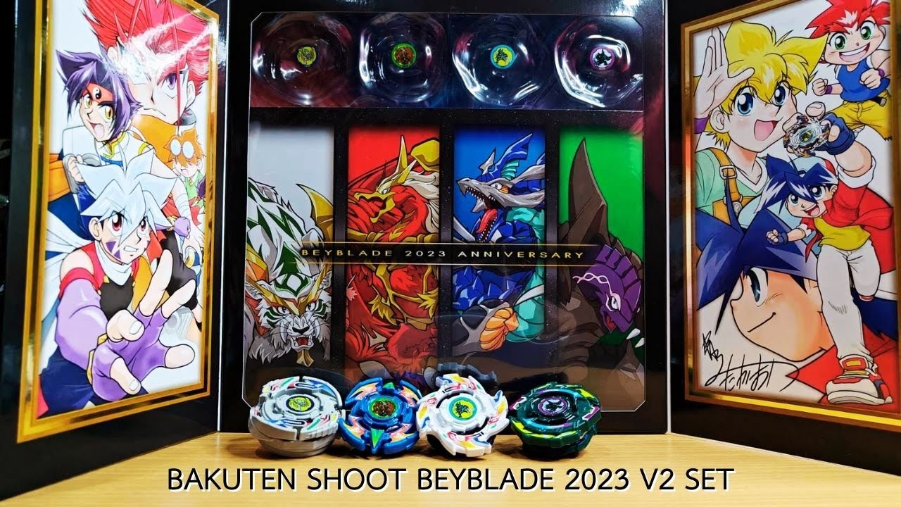 Review Bakuten Shoot Beyblade 2023 V2 Anniversary Set [EP.292]