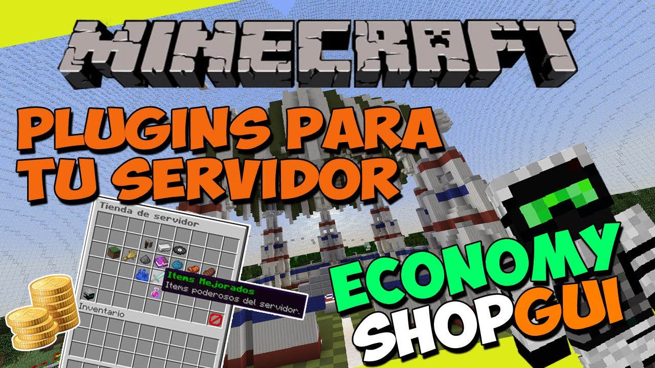 PLUGINS para tu SERVIDOR de Minecraft - ECONOMYSHOPGUI (Tienda de Items!)