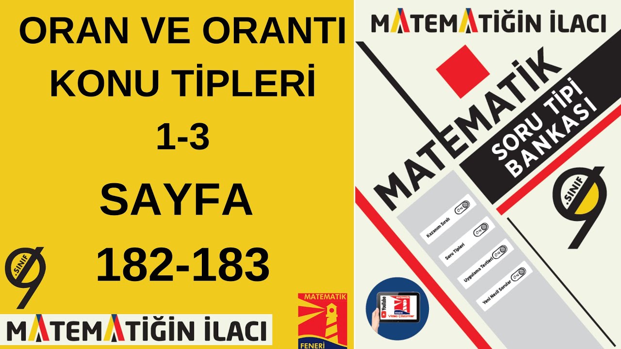 ACİL YAYINLARI 9. SINIF MATEMATİĞİN İLACI SORU TİPİ BANKASI(Oran-Orantı Konu Tipleri 1-3)